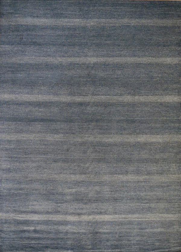 India Modern Grass Hand Knotted Wool 9x12