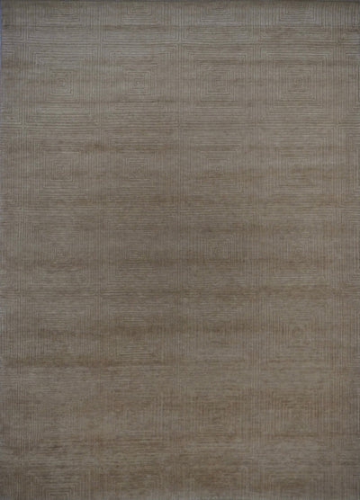 India Modern Morocco Hand Knotted Wool 9x12