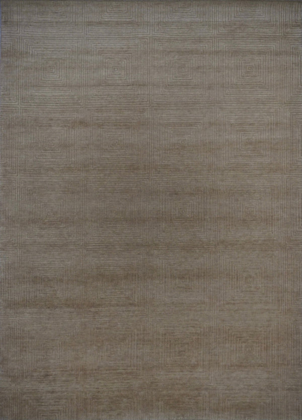 India Modern Morocco Hand Knotted Wool 9x12