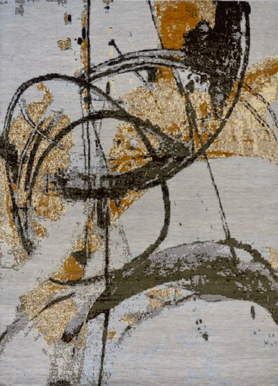 India Modern HDFR Hand Knotted Wool 8x10