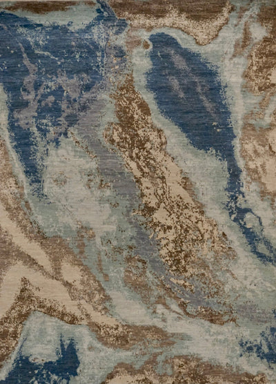 India Modern HDFR Hand Knotted Wool 8x10