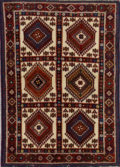 Persian Shiraz Hand Knotted Wool 3x5
