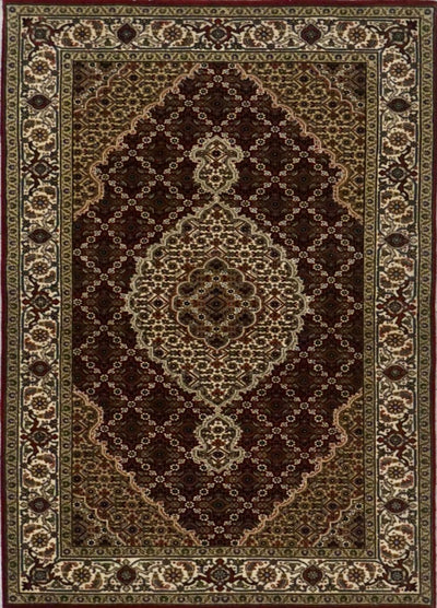 India Tabriz Mahi Hand Knotted Wool & Silk 3x5