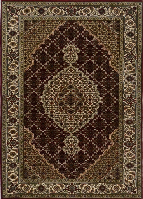 India Tabriz Mahi Hand Knotted Wool & Silk 3x5