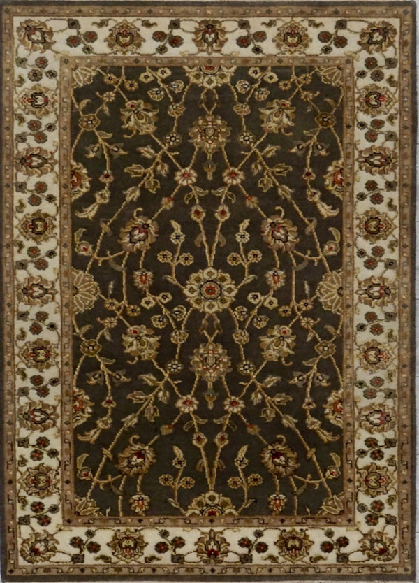 India Elegance Hand Knotted Wool & Silk 3x5