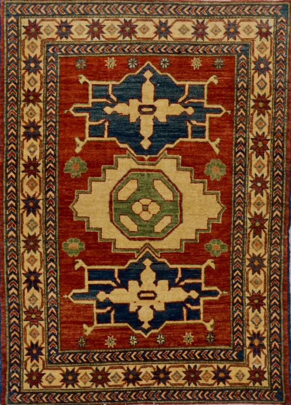 Pakistan Kazak Hand Knotted Wool 3x5