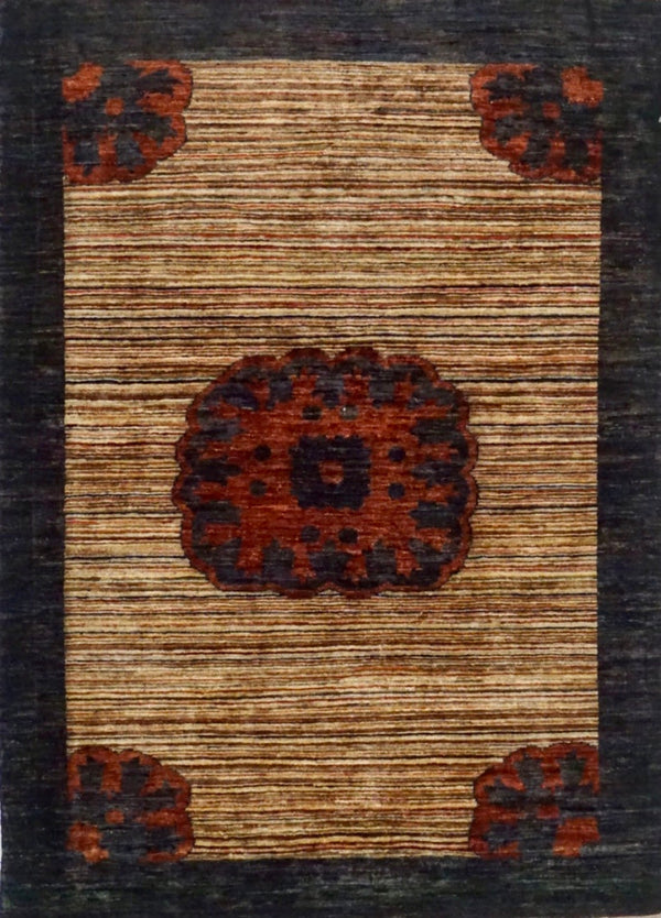 Pakistan Chobi Modern Gabeh Hand Knotted Wool 3x5