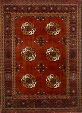 Afghanistan Bokara Mori Hand Knotted Wool 3x5