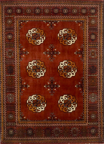 Afghanistan Bokara Mori Hand Knotted Wool 3x5
