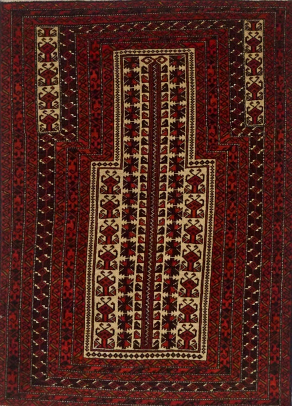 Persian (Iran) Baluchi Hand Knotted Wool 3x5