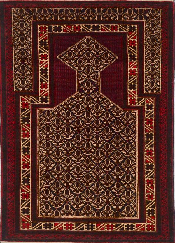 Persia Baluchi Hand Knotted Wool 3x5