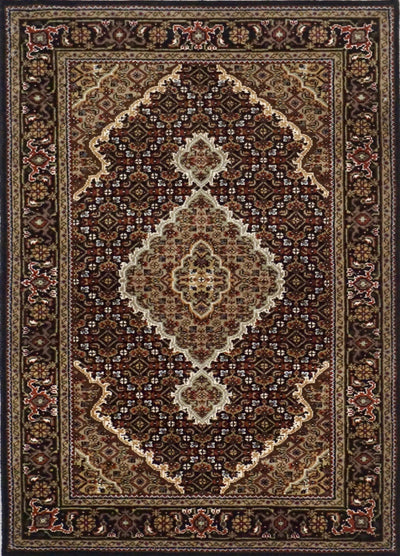India Tabriz Mahi Hand Knotted Wool & Silk 3x5