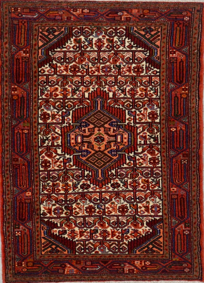 Persian Hamadan Hand Knotted Wool 3x5