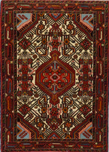 Persian Hamadan Hand Knotted Wool 3x4