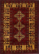 Pakistan Turkmen Hand Knotted Wool 3x4