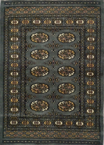 Pakistan Bokara Hand Knotted Wool 3x4