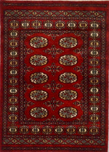 Pakistan Bokara Hand Knotted Wool 3x4