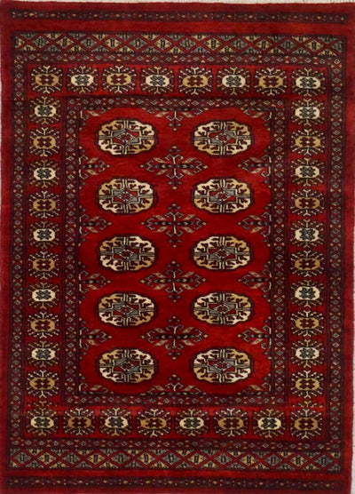 Pakistan Bokara Hand Knotted Wool 3x4