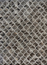 India Patchwork Cowhide HandMade 8x10