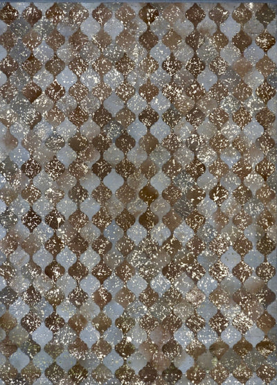 India Patchwork Cowhide HandMade 8x10