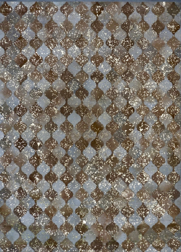 India Patchwork Cowhide HandMade 8x10