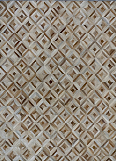 India Patchwork Cowhide HandMade 8x10