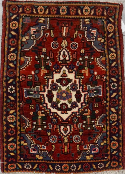 Persian Hamadan Hand Knotted Wool 2x3