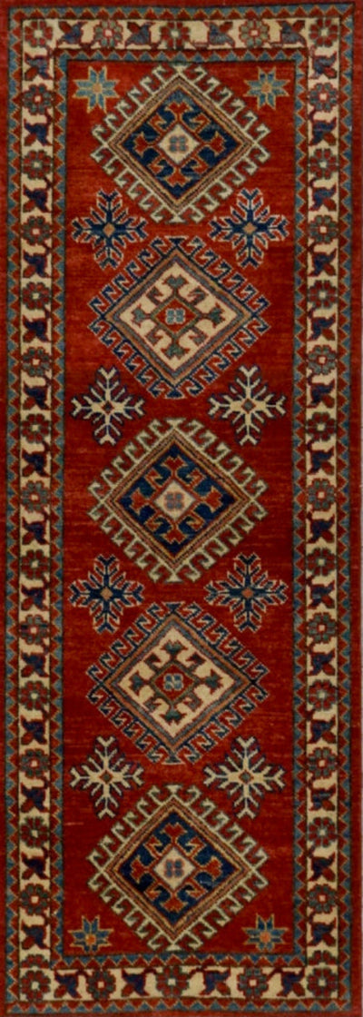 Pakistan Kazak Hand Knotted Wool 2x6