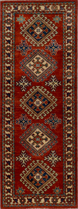 Pakistan Kazak Hand Knotted Wool 2x6