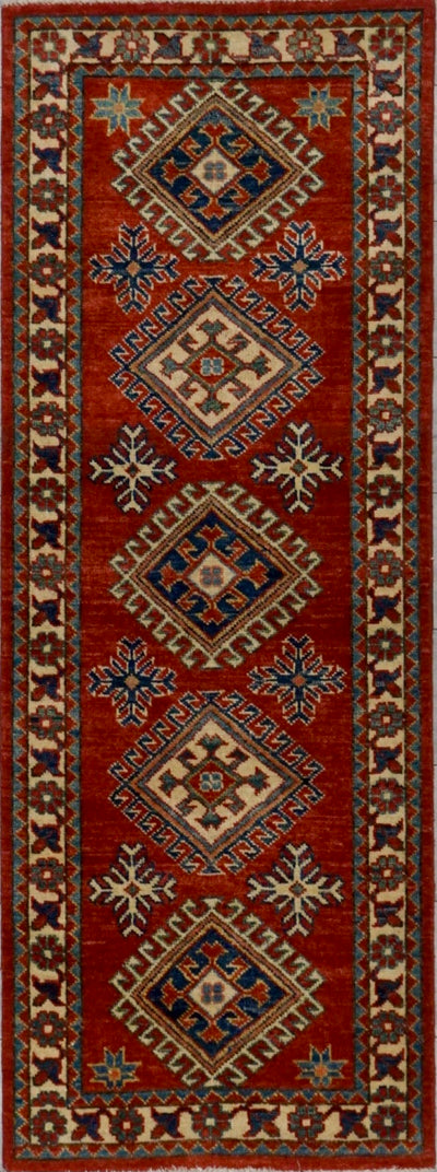 Pakistan Kazak Hand Knotted Wool 2x6