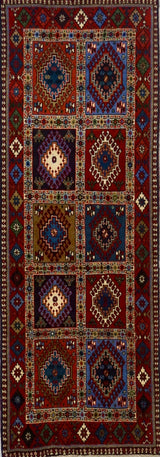 Persian Shiraz Yalameh Hand Knotted Wool 3x7