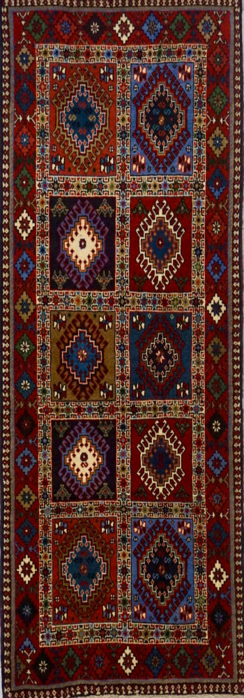 Persian Shiraz Yalameh Hand Knotted Wool 3x7