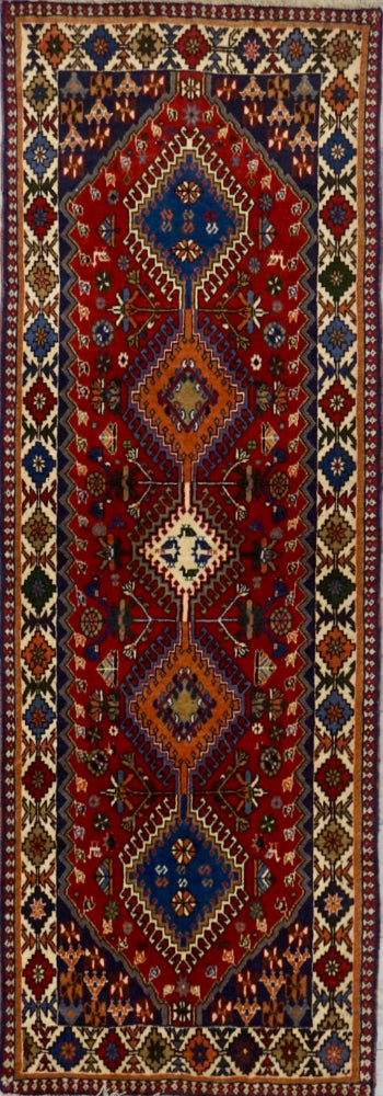 Persian Shiraz Yalameh Hand Knotted Wool 3x7