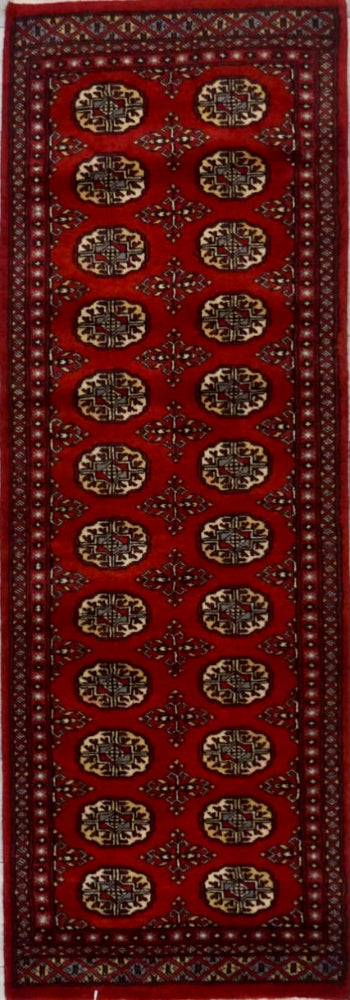 Pakistan Bokhara Hand Knotted Wool 2x6
