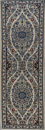 Persian Nain Hand Knotted Wool & Silk 2x7