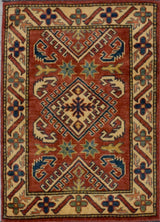 Pakistan Kazak Hand Knotted Wool 2x3