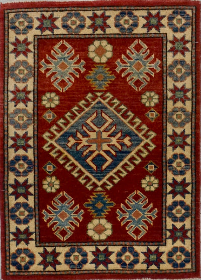 Pakistan Kazak Hand Knotted Wool 2x3