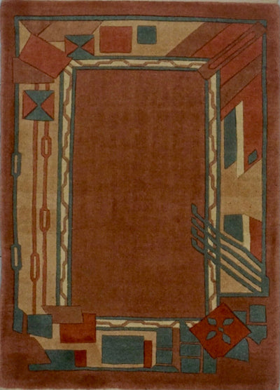 Chinese Modern Hand Knotted Wool 2x3