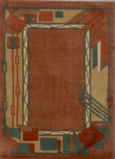 Chinese Modern Hand Knotted Wool 2x3