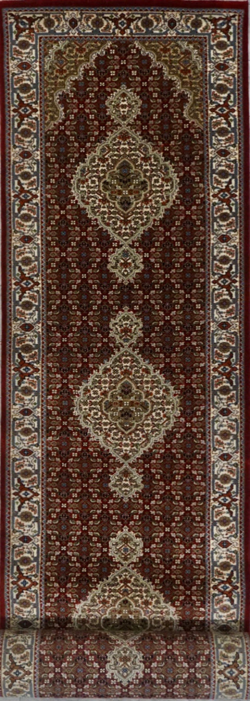 India Tabriz Mahi Hand Knotted Wool & Silk 3x20