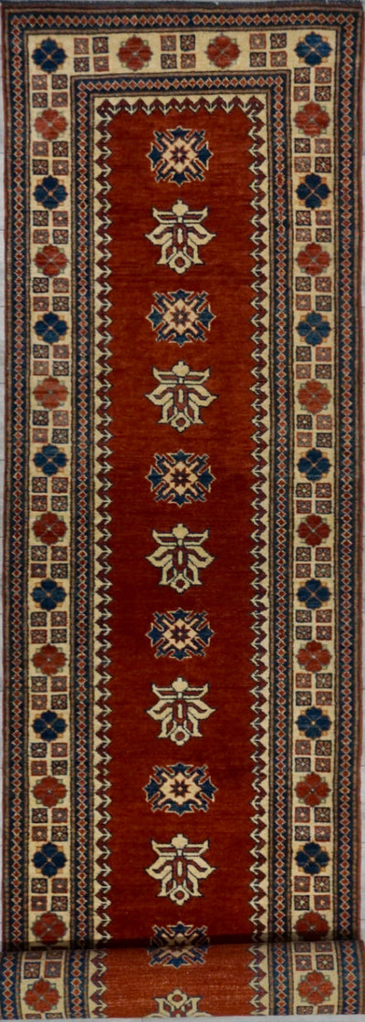 Pakistan Kazak Hand Knotted Wool 3x14