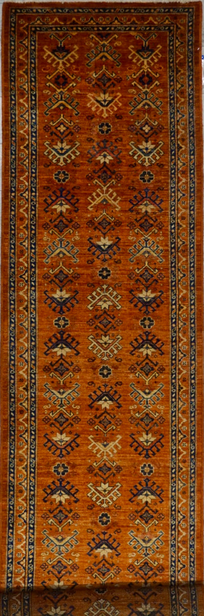Pakistan Kazak Hand Knotted Wool 3x15