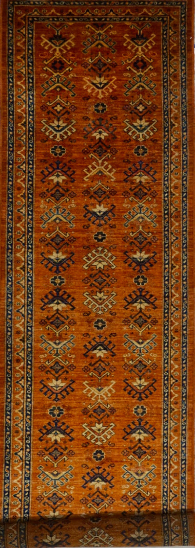 Pakistan Kazak Hand Knotted Wool 3x15
