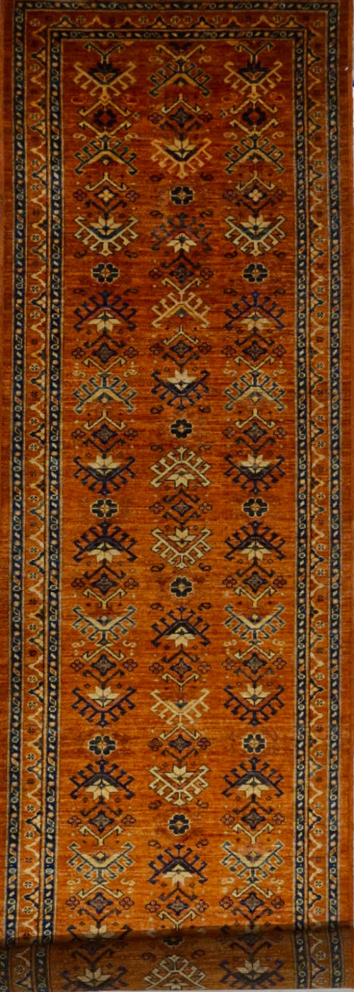 Pakistan Kazak Hand Knotted Wool 3x15