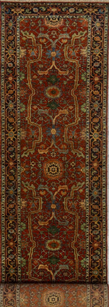 India Kanna Heriz Hand Knotted Wool 3x14