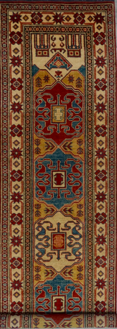 Pakistan Kazak Hand Knotted Wool 3x13