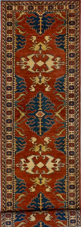 Pakistan Kazak Hand Knotted Wool 3x13