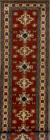 Pakistan Kazak Hand Knotted Wool 3x13