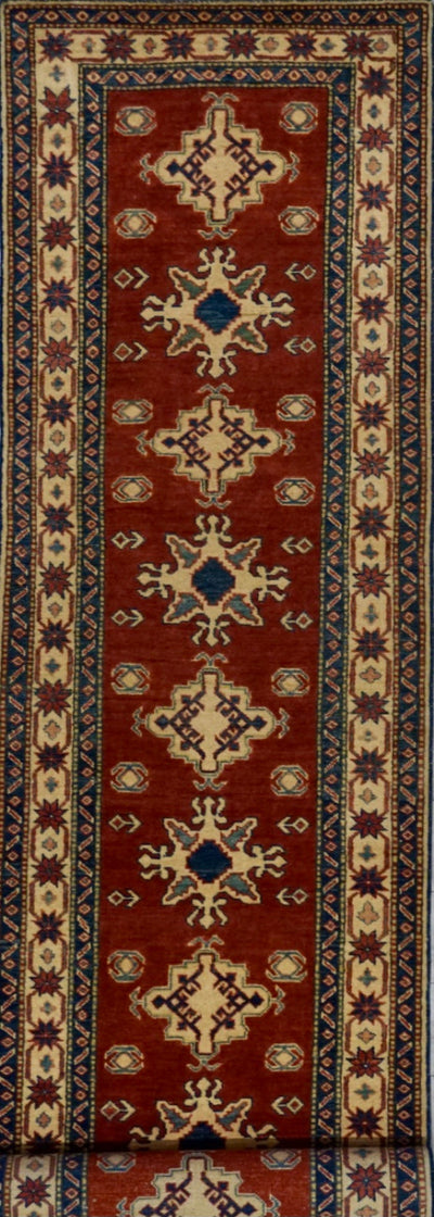 Pakistan Kazak Hand Knotted Wool 3x13