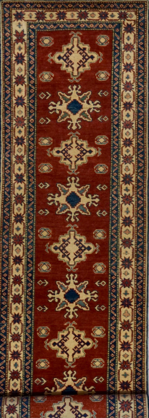 Pakistan Kazak Hand Knotted Wool 3x13